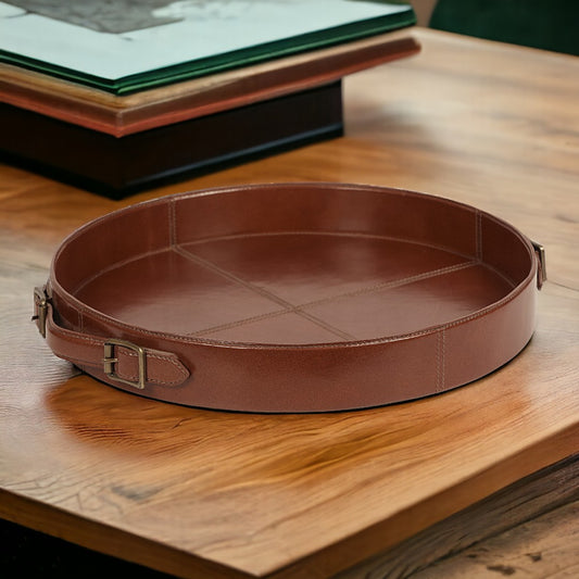 Buckle'd Up - Round Serving Tray