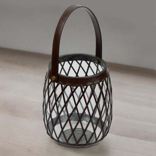 Criss Cross Hurricane Lamps