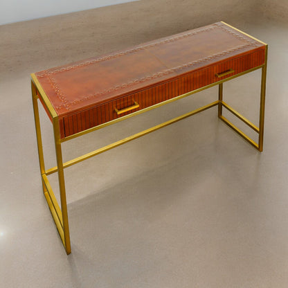 Lined Contemporary Console Table