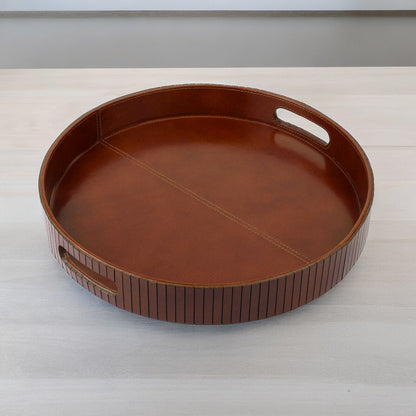 Lined Round Serving Trays