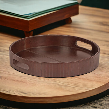 Lined Round Serving Trays