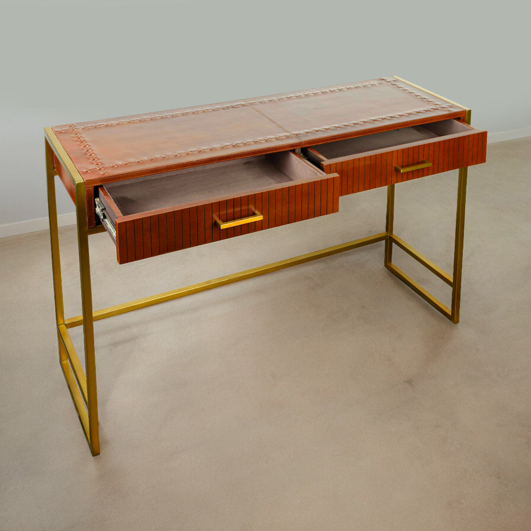 Lined Contemporary Console Table