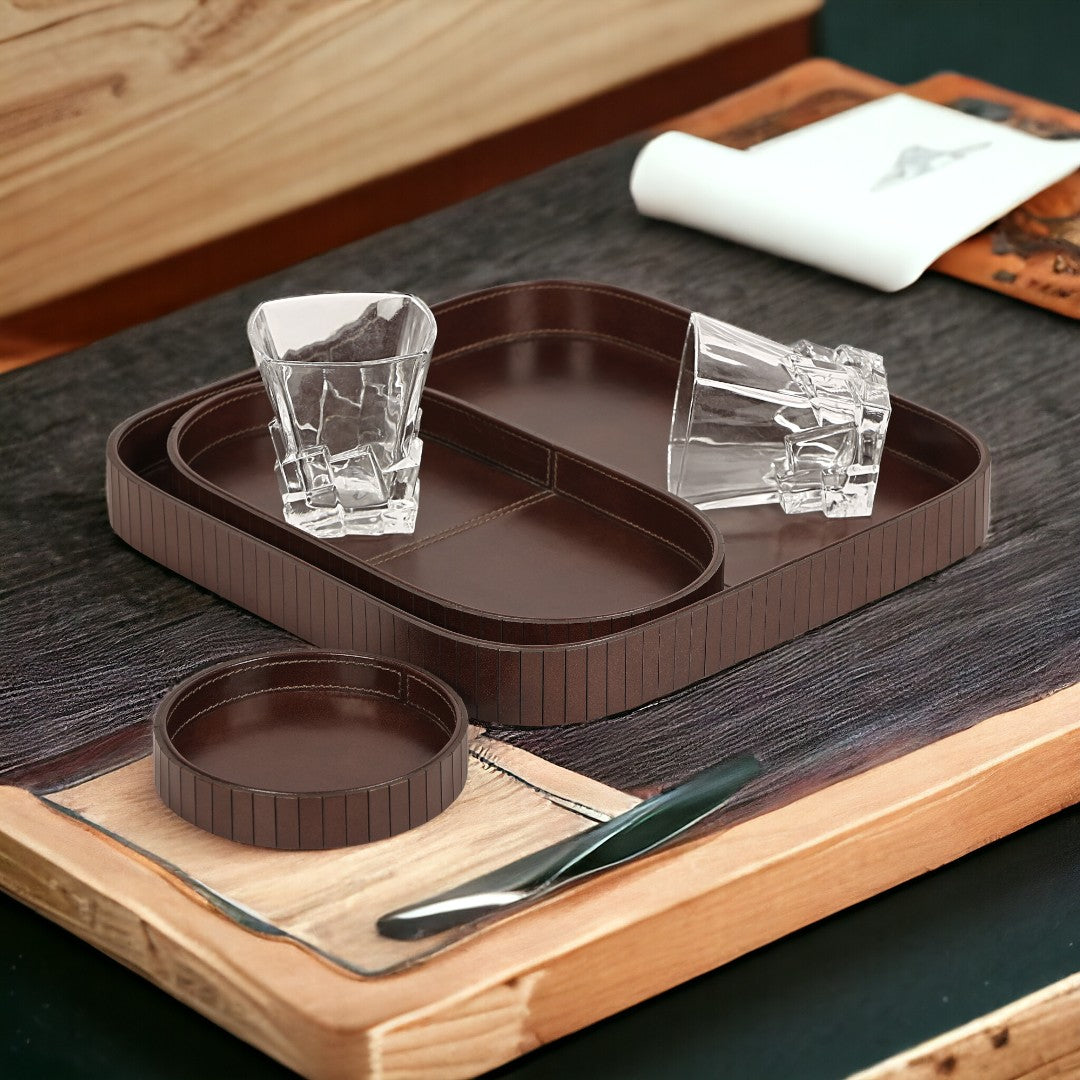 Square Coin Tray Set