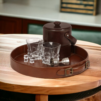 Buckle'd Up - Round Serving Tray