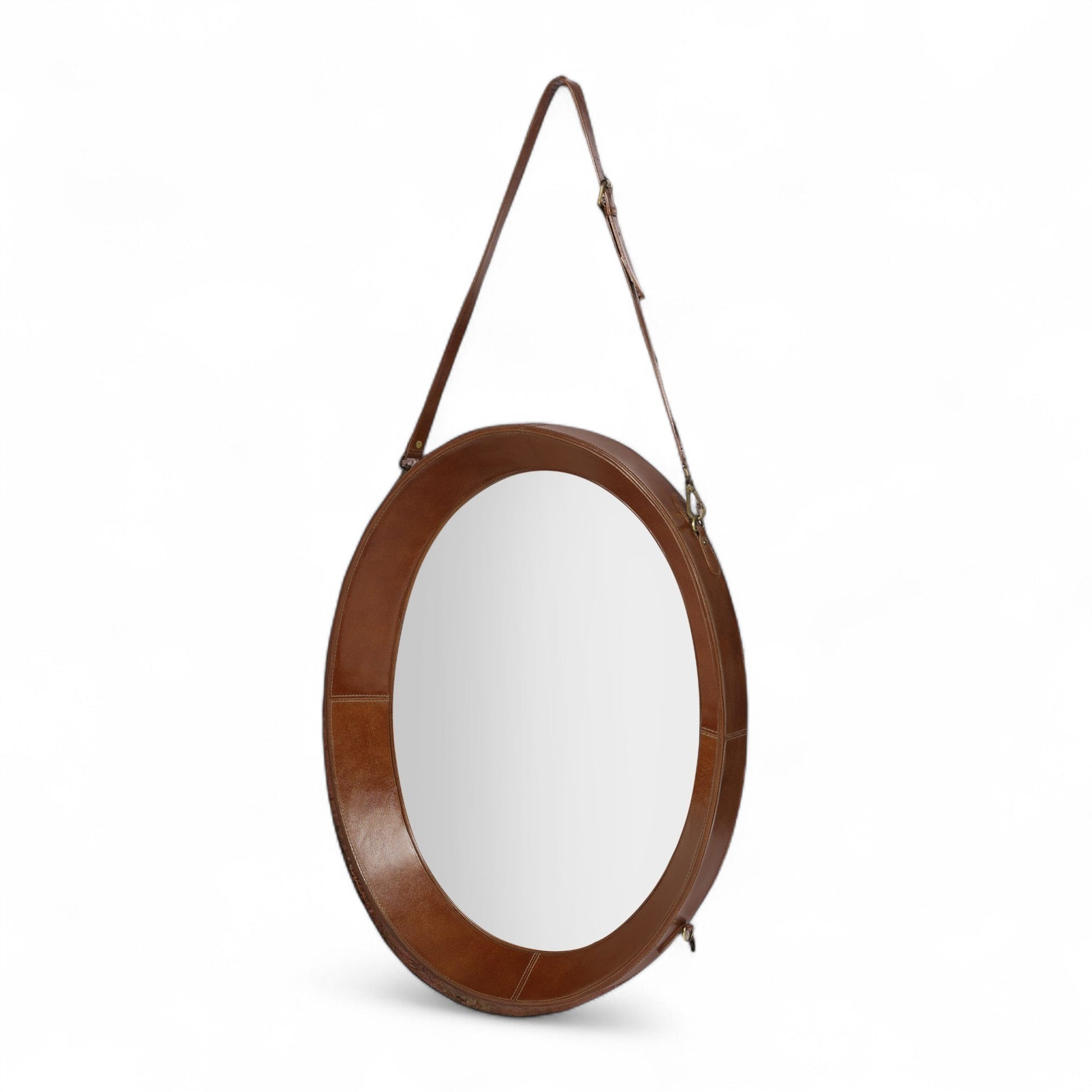 Wall - Clock Style Mirror (Oval)